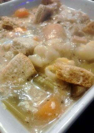 A picture of Fried Chicken Soup for your soul family ;).