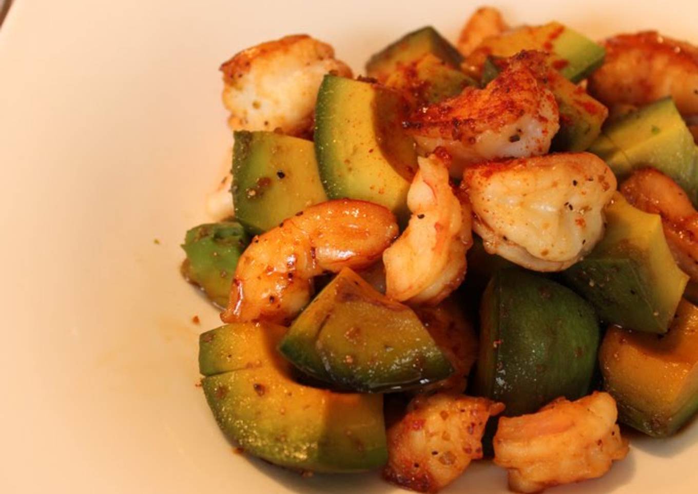 Shrimp and Avocado Stir Fry with Yuzu Pepper