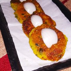Roasted potato Tikki A picture of Roasted potato Tikki.