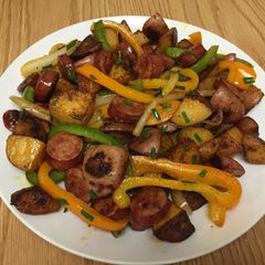 A picture of Southwest Sausage Skillet.