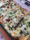 Lasagna de berenjenas con jamón y queso. Una delicia 😋