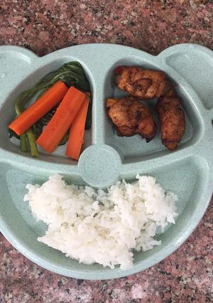 รูปของ อกไก่ทอดพริกหวาน (อาหารเด็ก)