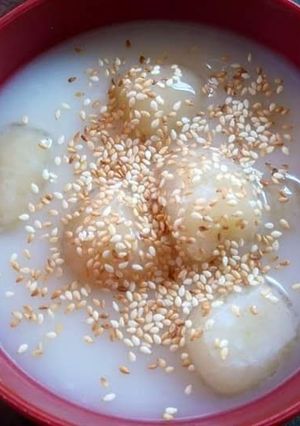 Hình của món Chè khoai tây dẻo cốt dừa.