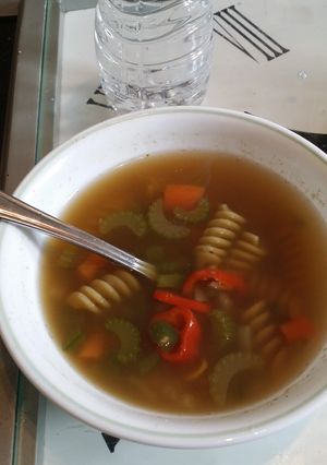 A picture of Vegetable Noodle Soup....