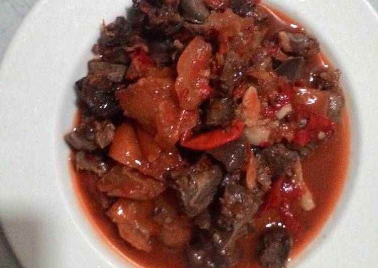 Cara mudah memasak Asam manis ati ayam, Lezat Sekali