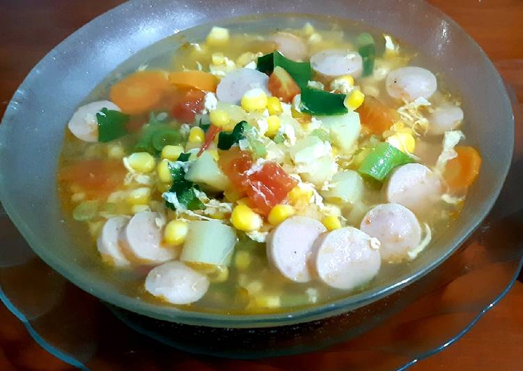 Easiest Way to Cook Yummy Sup jagung ala saya
