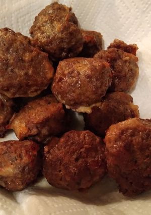 A picture of A-1 Sauce Italian Meatballs.