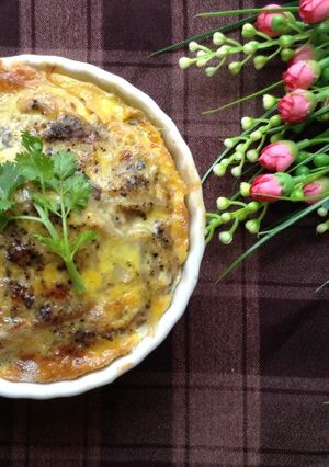 Hình của món CHẢ GÀ hấp.