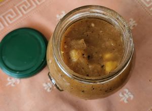 Una foto de Salsa de habanero y piña