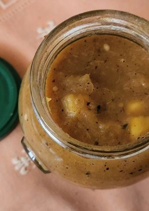Una foto de Salsa de habanero y piña