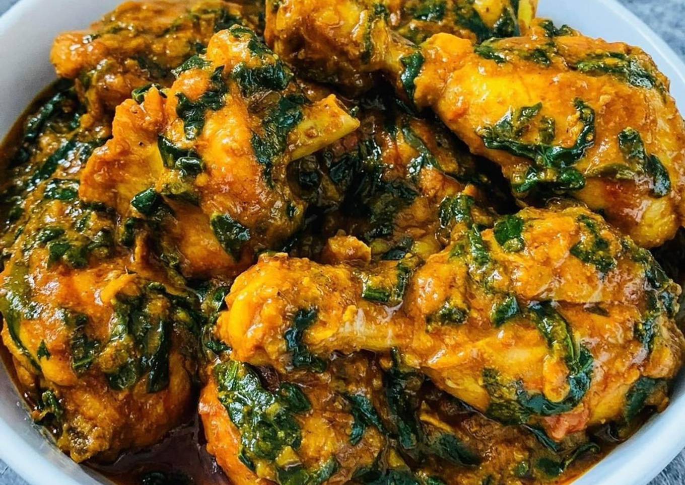 Indian Chicken saag (Spinach)