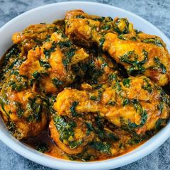 Indian Chicken saag (Spinach) A picture of Indian Chicken saag (Spinach).