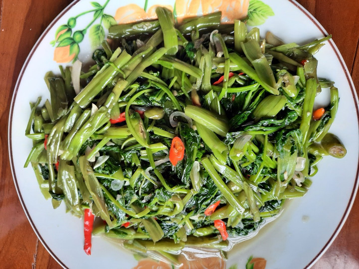 Resep Tumis kangkung bumbu sederhana Anti Gagal