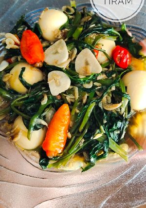 Foto resep Kangkung Rebon Saus Tiram