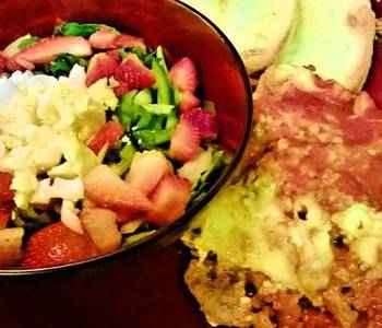 Unique Cuisine Chriss Lasagna strawberry spinach salad Most Delicious