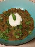 Coconut curry lentils and potatoes