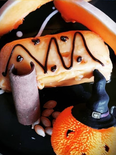 Una foto de Flan de Calabaza (Postre cubano) Halloween