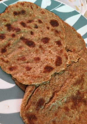 Una foto de Panqueques veganos con acompañamiento a elección 🌱🥞💚