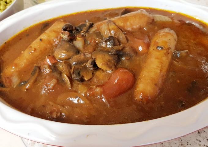My Sausage,Mushroom and gravy bake. 😀