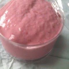 A picture of Frozen Raspberry and Banana Smoothie.