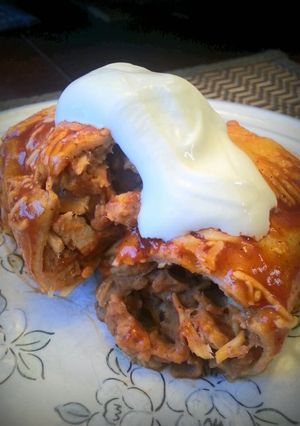 A picture of Chicken Enchilada Filling.