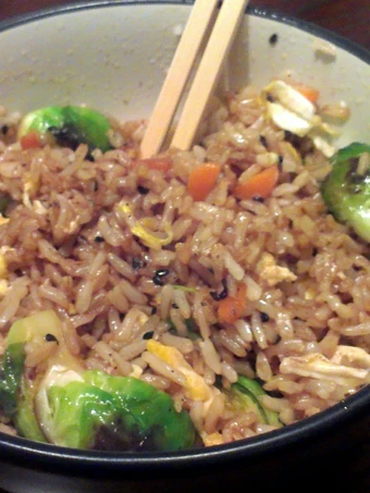 Easy Way Prepare Brussels Sprout Brown Rice which Delicious