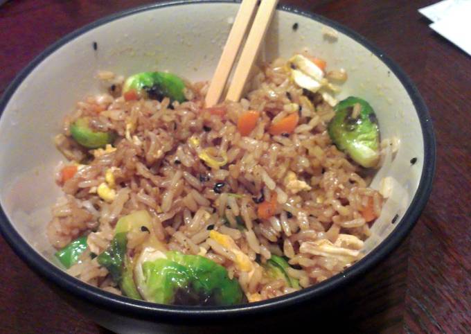 Simple Way to Make Quick Brussels Sprout Brown Rice