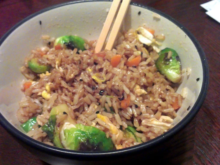 Easy Way Prepare Brussels Sprout Brown Rice which Delicious