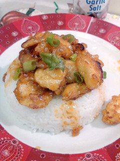 A picture of Sweet and sour chicken.