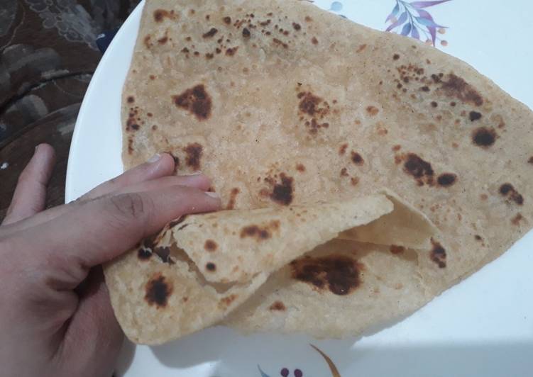 Teen koni garlic roti