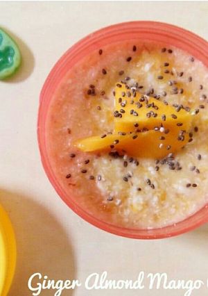Foto resep Bubur Oat Almond Mangga Chia MPASI 6+ #Maree