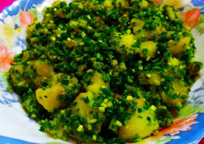 How to Make Quick Lasaniya Bateka subji