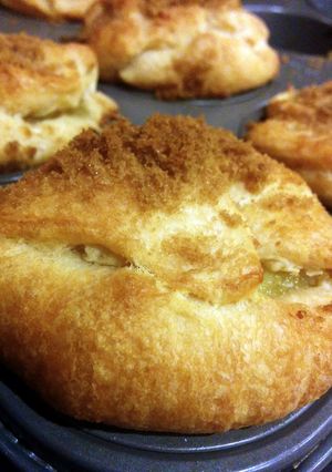 A picture of Drunk Janna's coconut cream muffins.