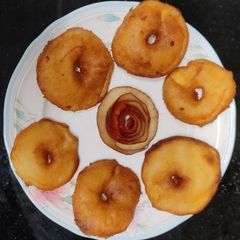 A picture of Apple fritter Donuts.