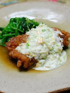 A picture of Fried Chicken Sweet N' Sour Sauce with Tartar.