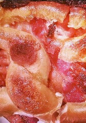 A picture of The Noble Pig Grilled Cheese Pretzel.