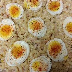 A picture of Mom's Tuna Macaroni Salad.