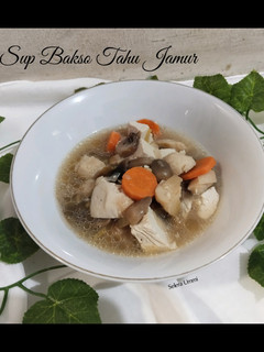 Foto resep Sup Bakso Tahu Jamur