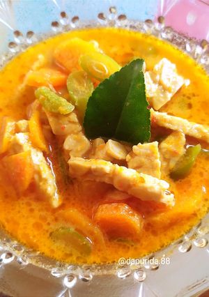 Foto resep Sayur santan wortel buncis tempe