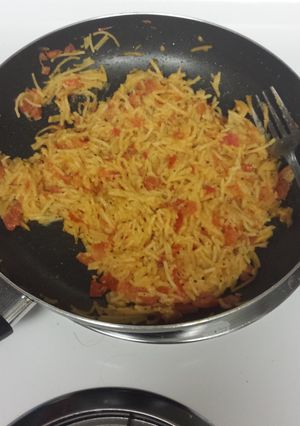 A picture of Spicy spaghetti.