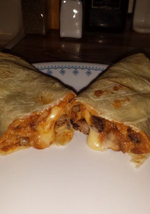 A picture of Grilled steak burritos.