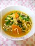 Bean Sprouts and Your Favourite Vegetable Miso Kimchi Soup