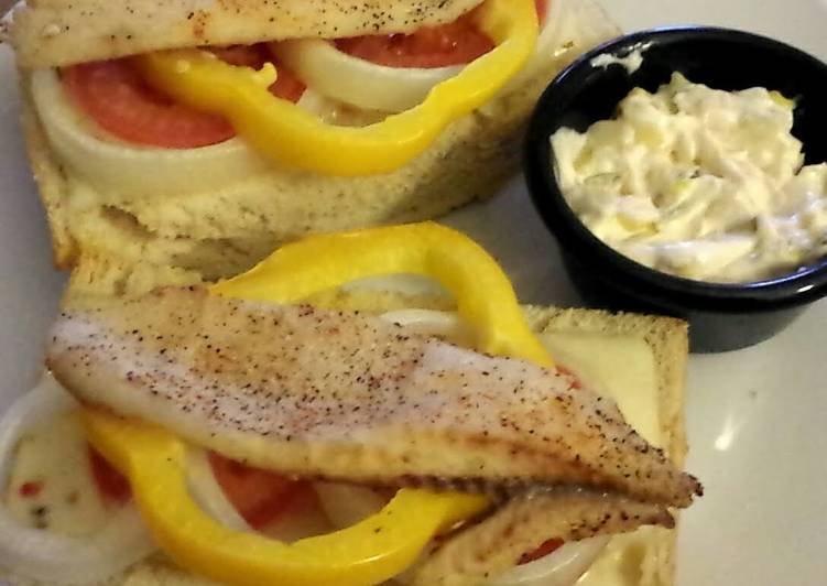 Open-faced Tilapia Sandwich