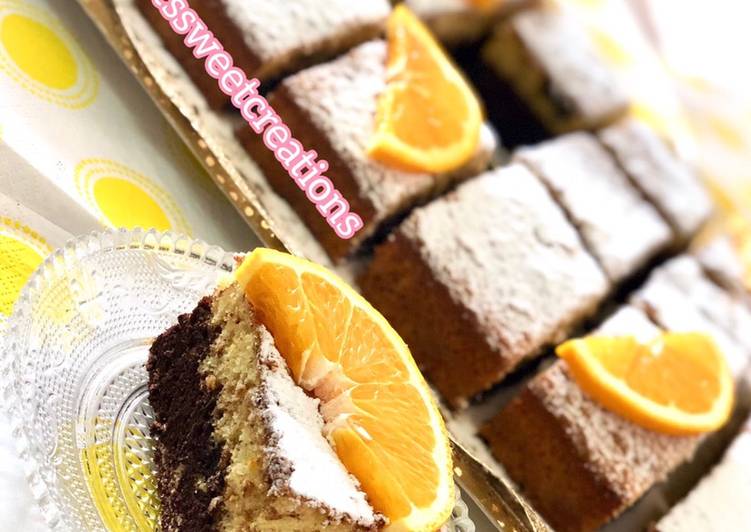 Bizcocho de naranja y chocolate 🍊🍫