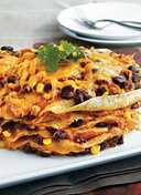 Crock Pot Chicken Enchilada Stack