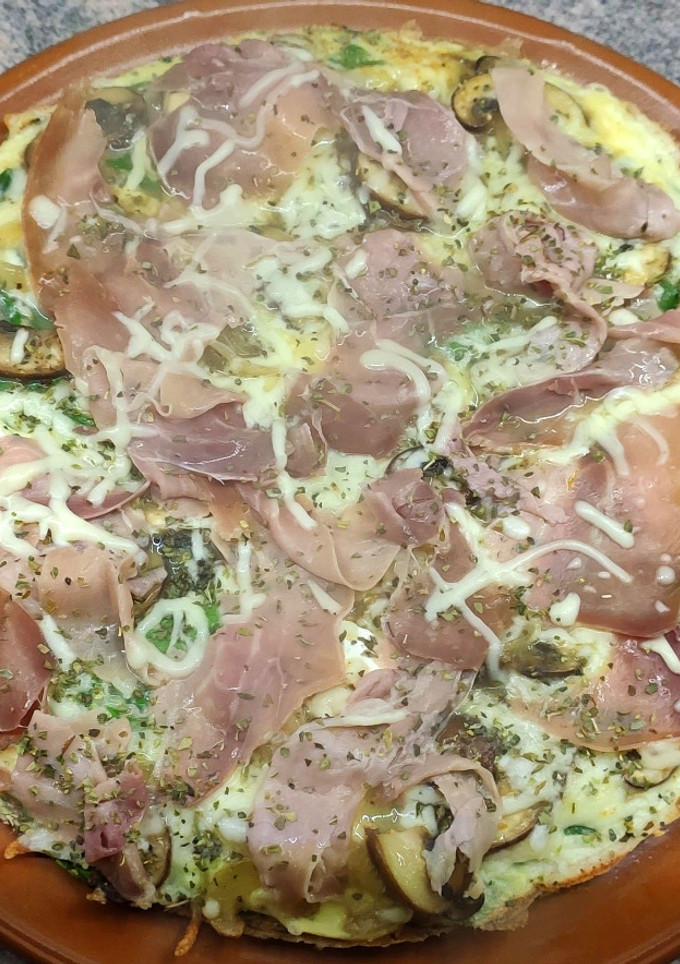 Una foto de Tortipizza de espinacas