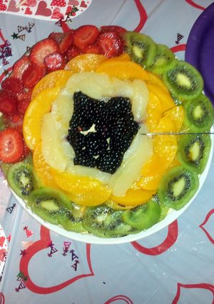 A picture of Cheesecake with fruit toppings ....