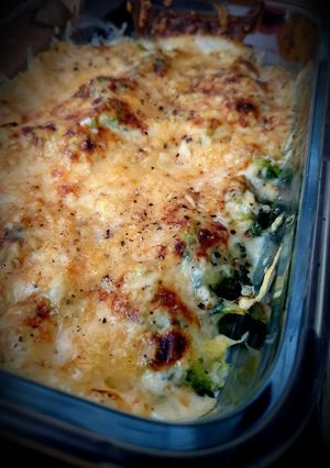Une photo de Gratiné de brocolis au comté