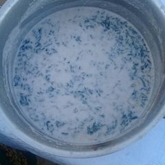 A picture of Umfino (wild leaves kakana).