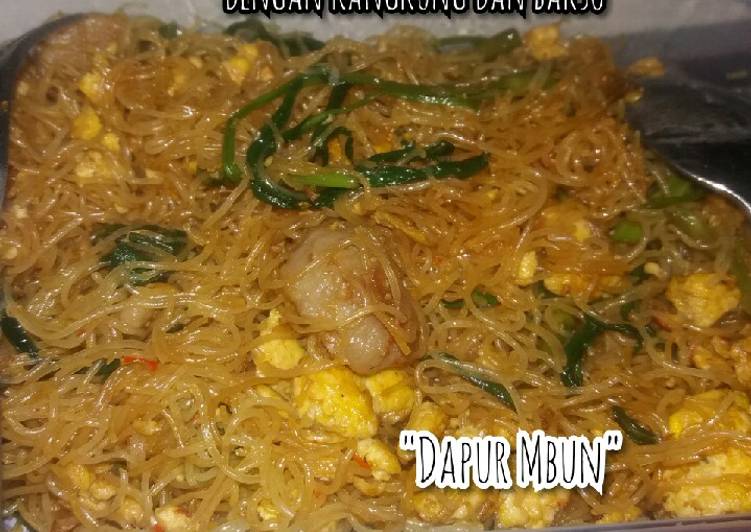 Bihun Goreng Terasi-Cara Membuat Bakso Pentol